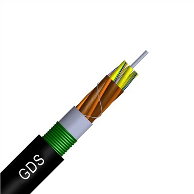 Halvtørr type stålbelte pansret hybrid optisk og elektrisk kabel GDS